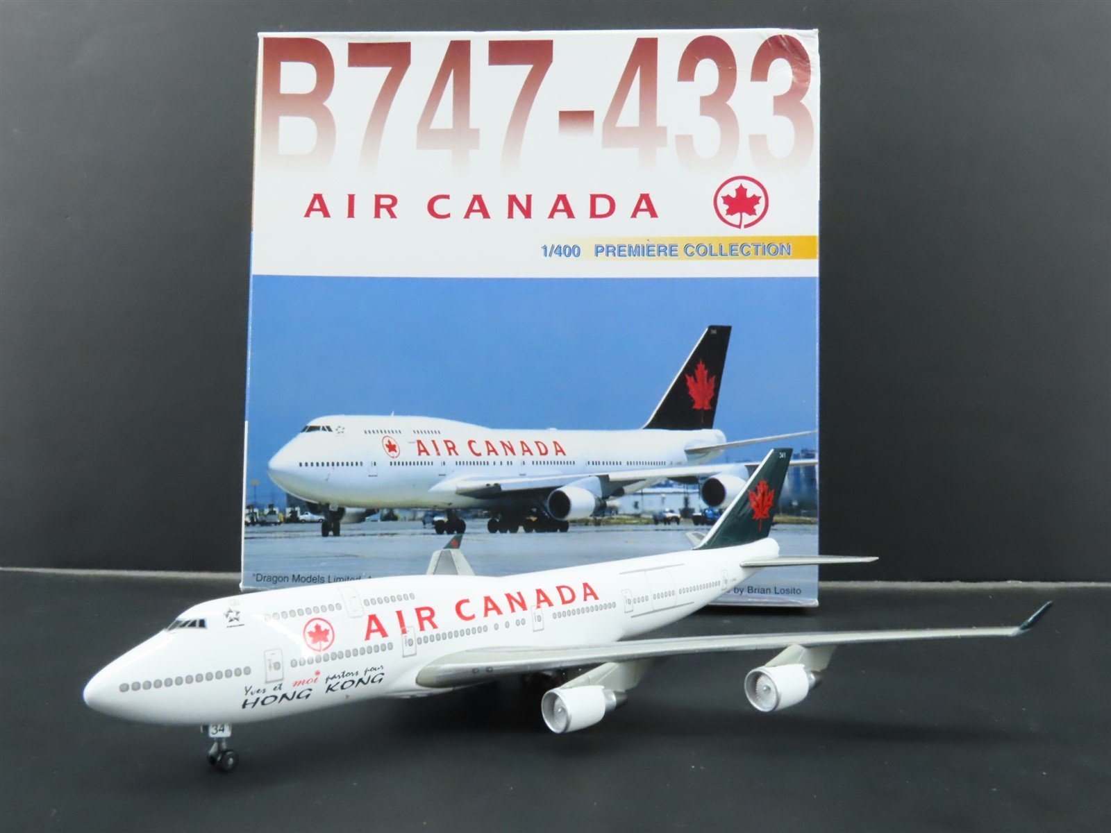 1:400 Dragon Wings 55090 Die-Cast Air Canada Boeing B747-433 Aircraft C-GAGL