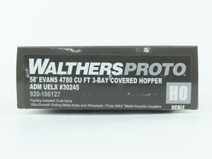HO Scale Walthers Proto 920106127 UELX ADM 58' 3 Bay Covered Hopper #30245