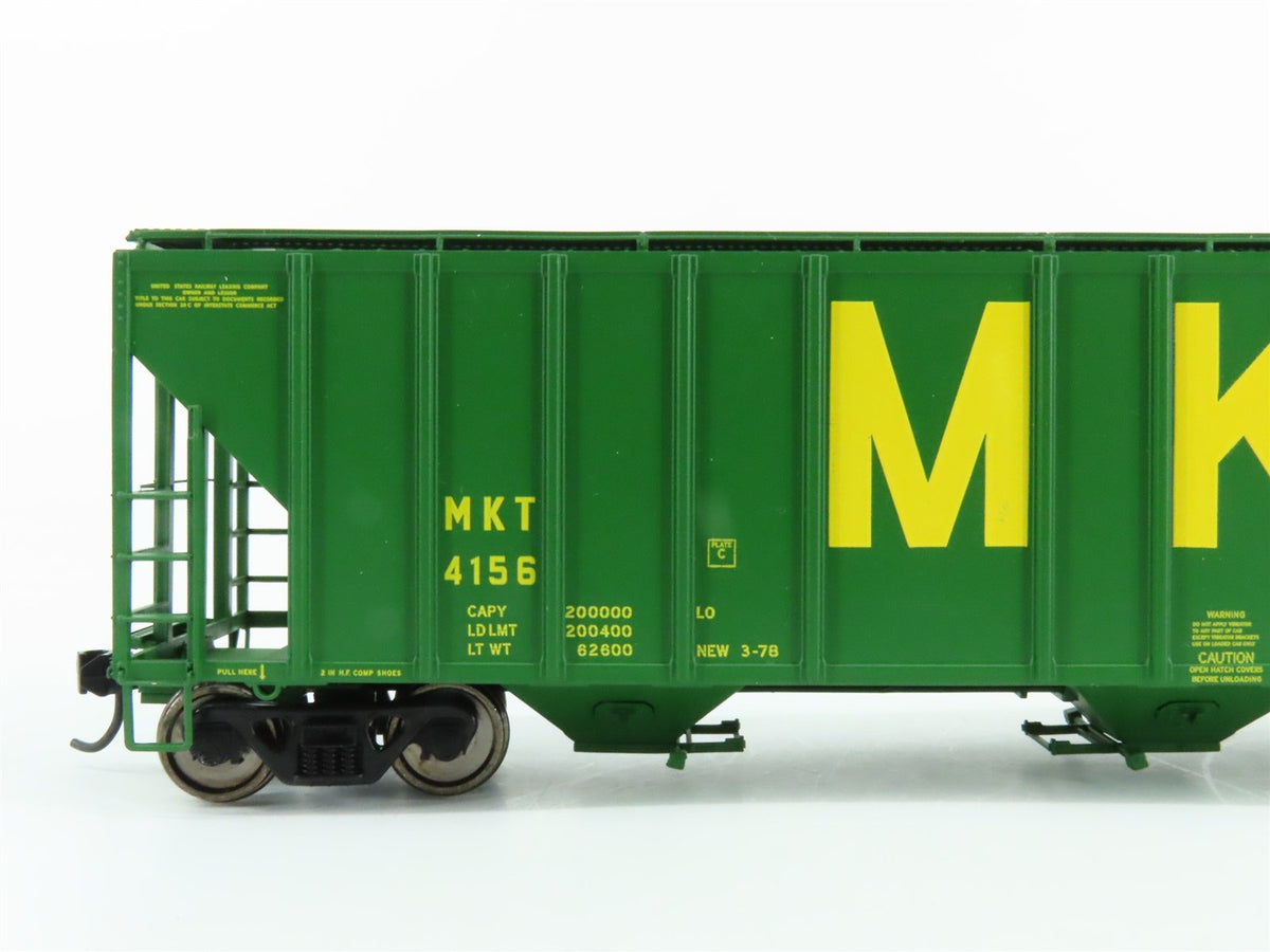 HO Walthers Proto 920106138 MKT Missouri Kansas Texas 3 Bay Covered Hopper #4156