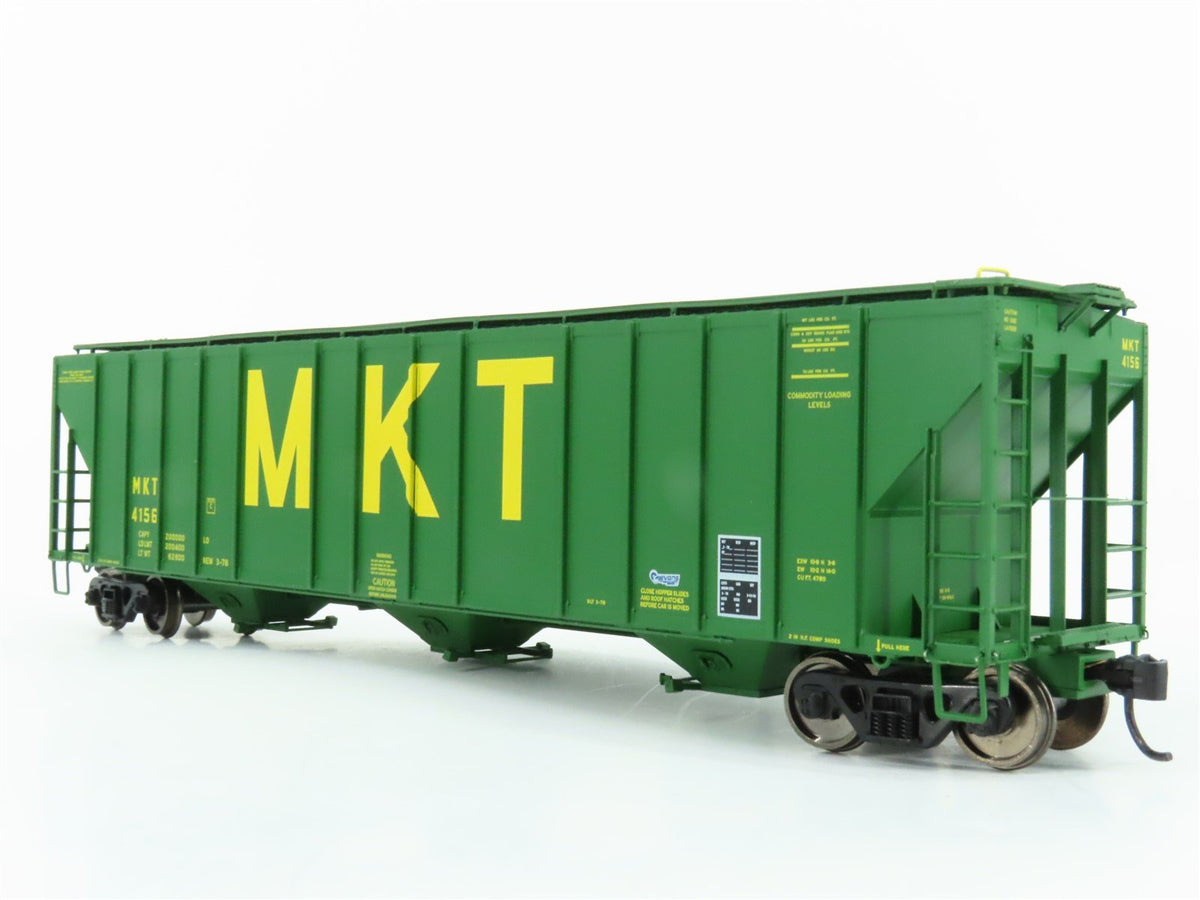 HO Walthers Proto 920106138 MKT Missouri Kansas Texas 3 Bay Covered Hopper #4156