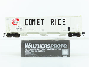 HO Walthers Proto 920106128 USLX Comet Rice 58' 3 Bay Covered Hopper #20920