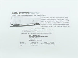HO Walthers Proto 920106128 USLX Comet Rice 58' 3 Bay Covered Hopper #20920