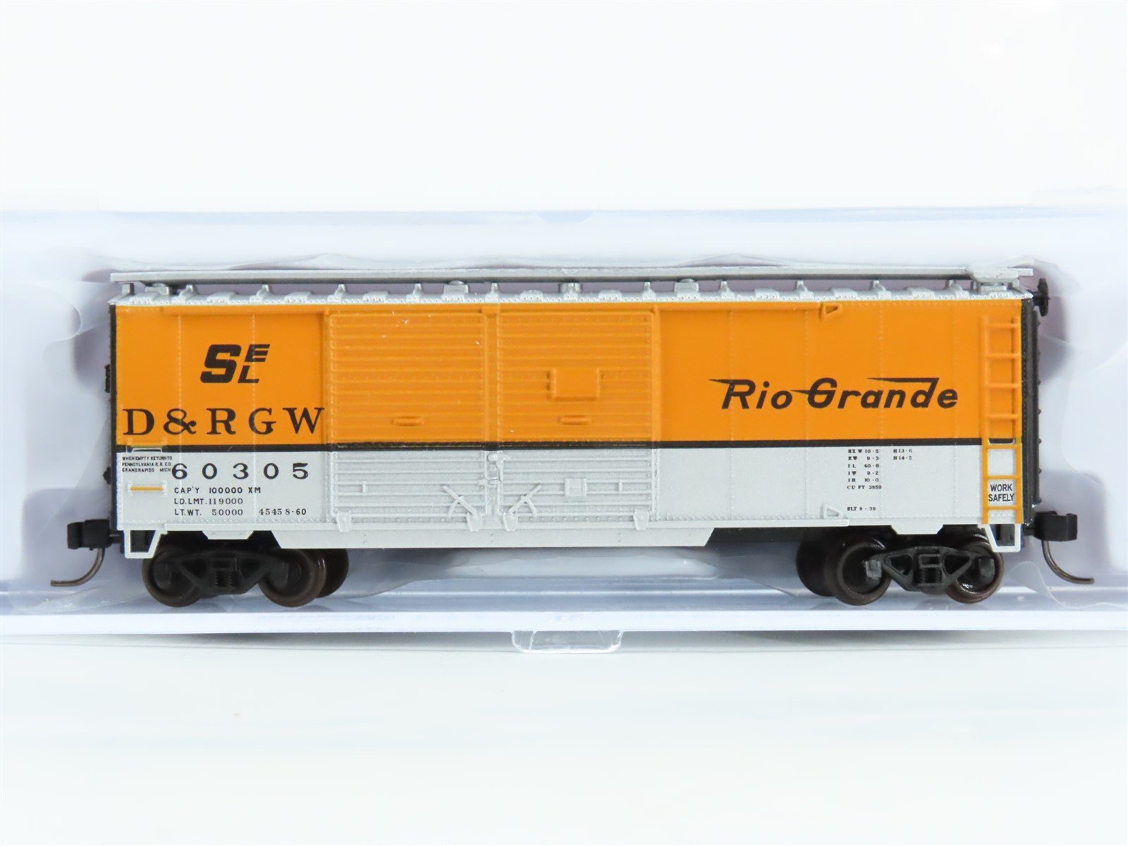 N Scale Atlas 50006193 D&RGW Rio Grande 40' Double Door Boxcar #60305