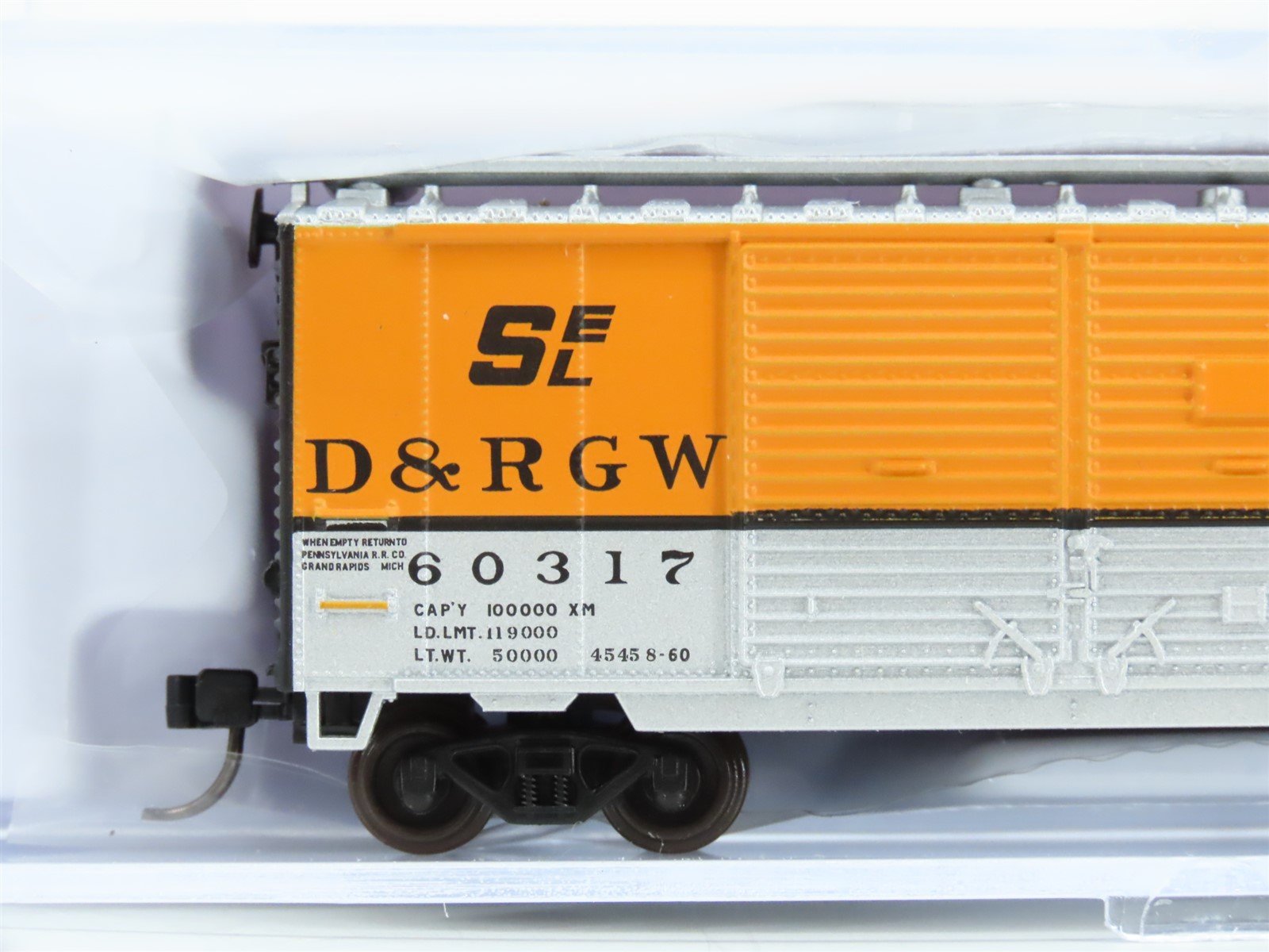 N Scale Atlas 50006194 D&RGW Rio Grande 40' Double Door Boxcar #60317