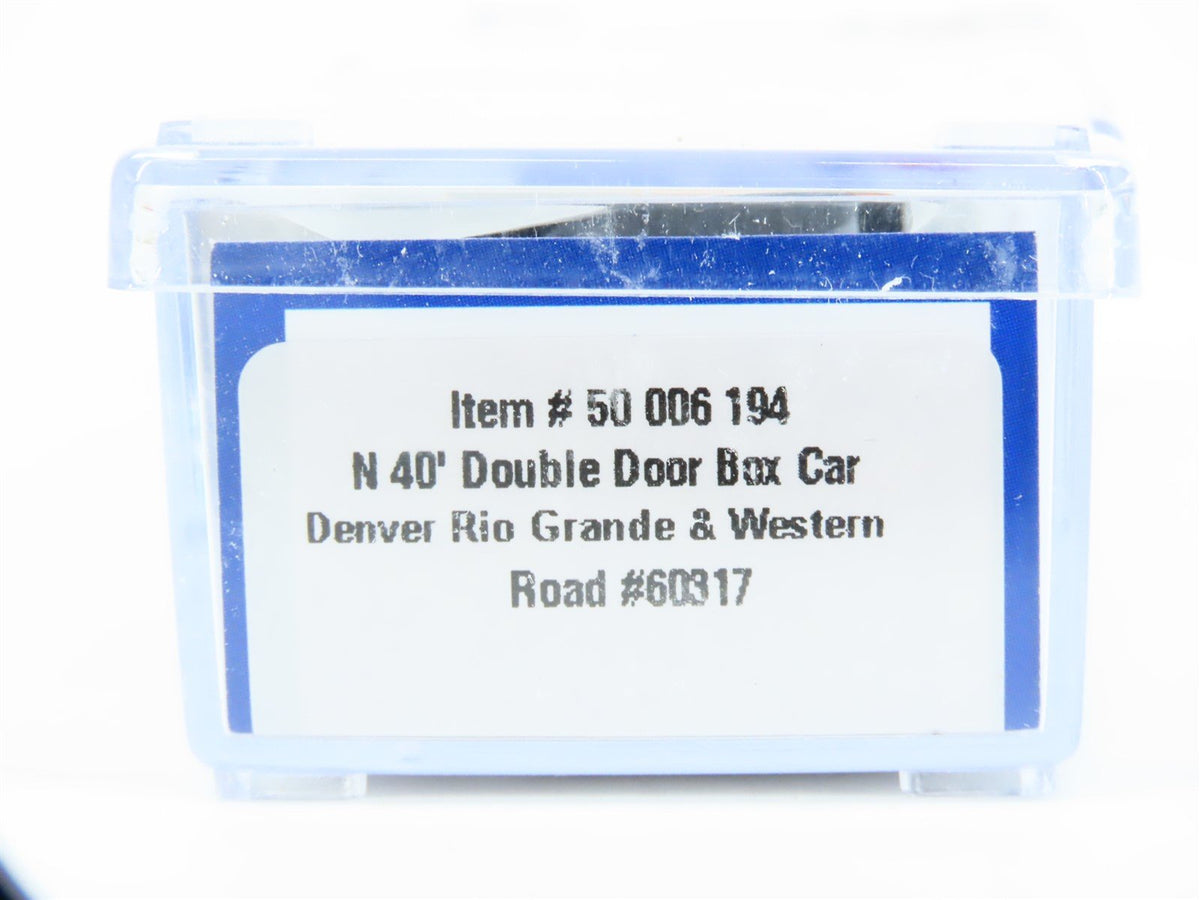 N Scale Atlas 50006194 D&amp;RGW Rio Grande 40&#39; Double Door Boxcar #60317