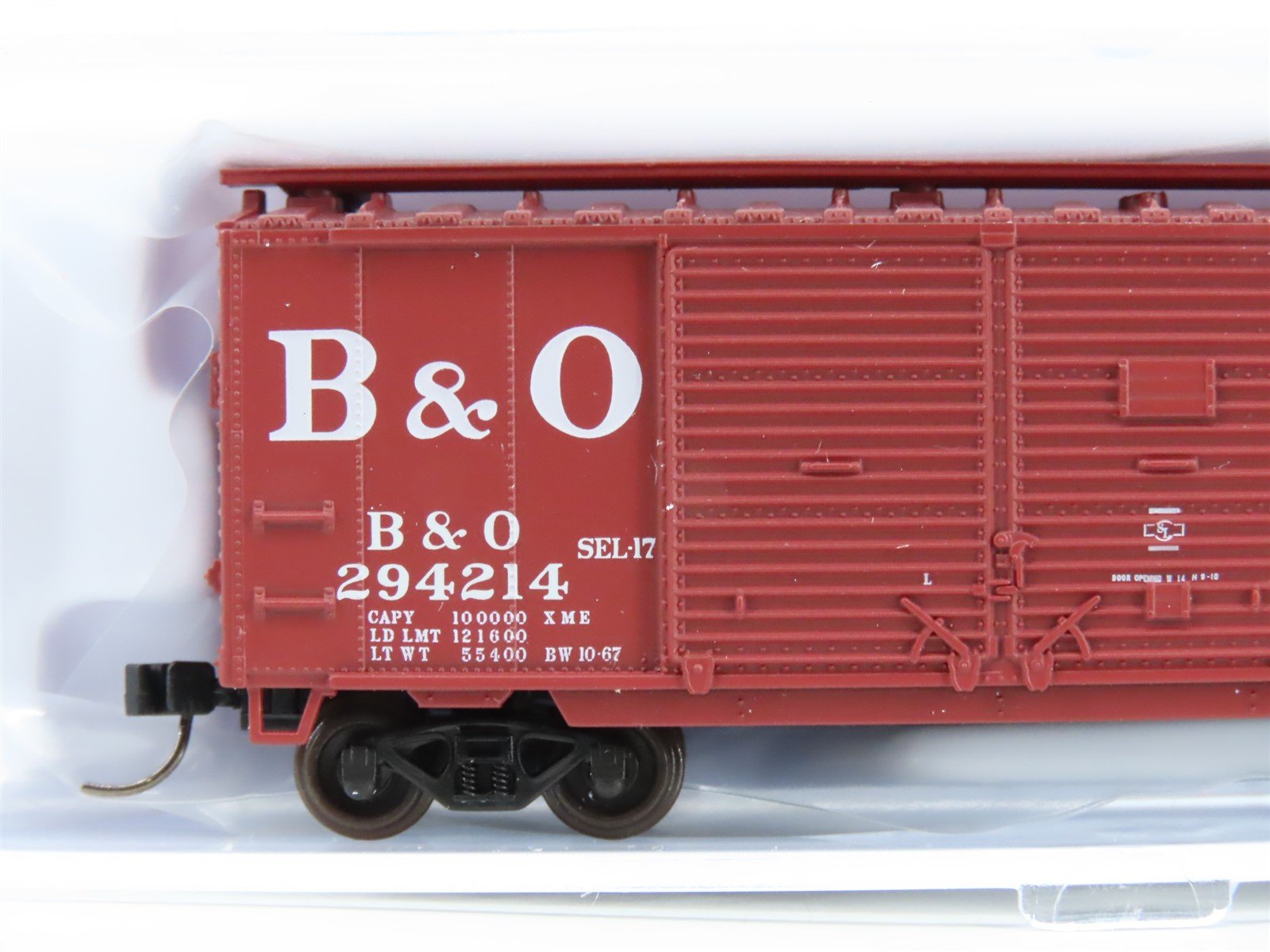 N Scale Atlas 50006190 B&O Baltimore & Ohio Sentinel Service 40' Boxcar #294214