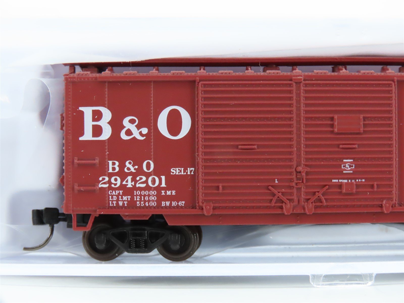 N Scale Atlas 50006189 B&O Baltimore & Ohio Sentinel Service 40' Boxcar #294201