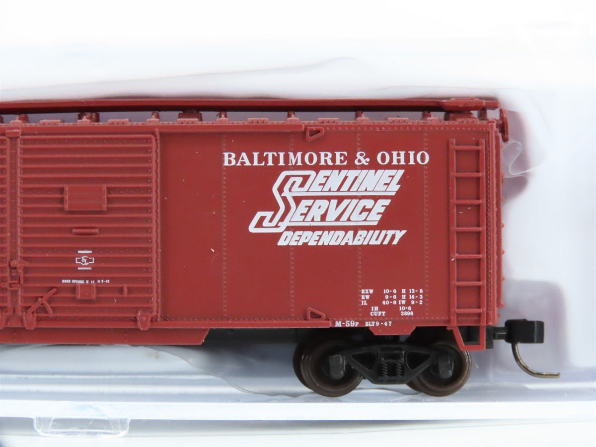 N Scale Atlas 50006189 B&amp;O Baltimore &amp; Ohio Sentinel Service 40&#39; Boxcar #294201