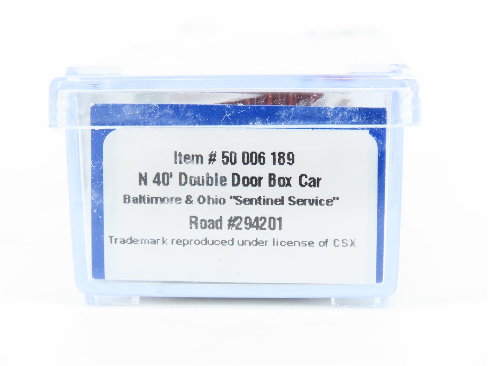 N Scale Atlas 50006189 B&O Baltimore & Ohio Sentinel Service 40' Boxcar #294201