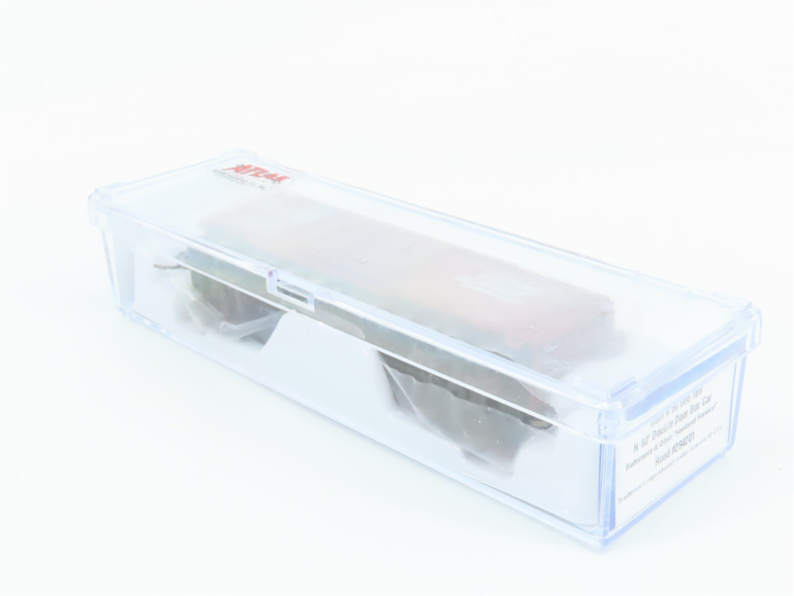 N Scale Atlas 50006189 B&O Baltimore & Ohio Sentinel Service 40' Boxcar #294201