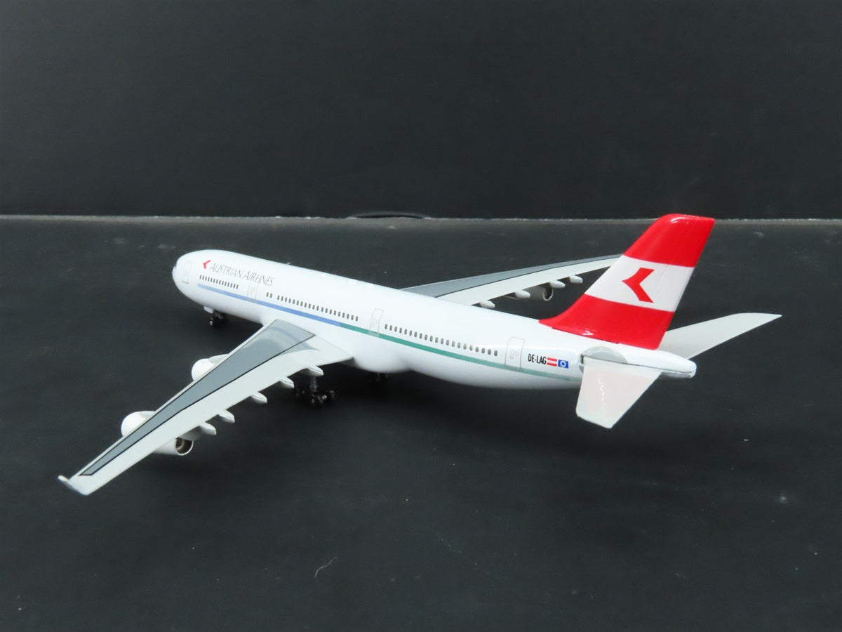 1:400 Scale Dragon Wings 55004 Die-Cast Austrian Airbus A340-212 Aircraft DE-LAG