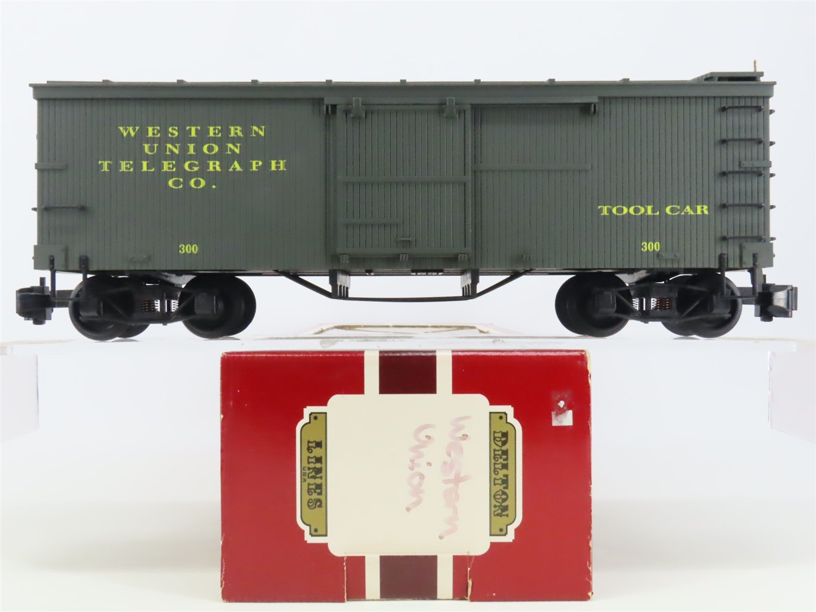 G Scale Delton Locomotive Works Western Union Telegraph Co. Tool Car #300