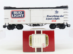 G Scale Delton Locomotive Works 4255A6 Bud Light Beer Single Door Box Car #253