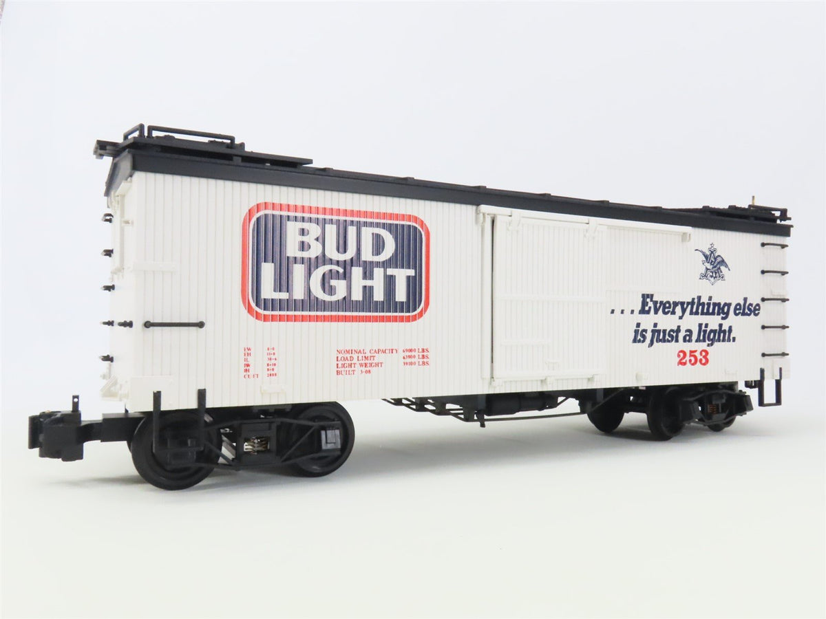 G Scale Delton Locomotive Works 4255A6 Bud Light Beer Single Door Box Car #253