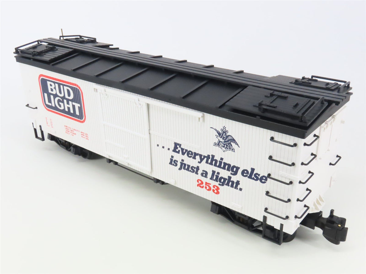 G Scale Delton Locomotive Works 4255A6 Bud Light Beer Single Door Box Car #253