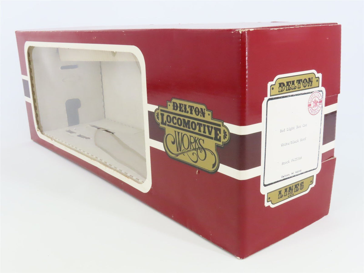 G Scale Delton Locomotive Works 4255A6 Bud Light Beer Single Door Box Car #253