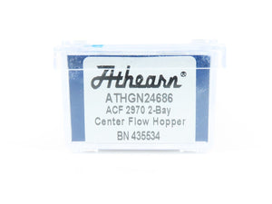 N Athearn Genesis ATHGN24686 BN Burlington Northern ACF 2 Bay Hopper #435534