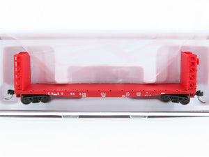 N Scale Atlas 50005793 CB&Q Burlington 48' Bulkhead Flat Car #95238