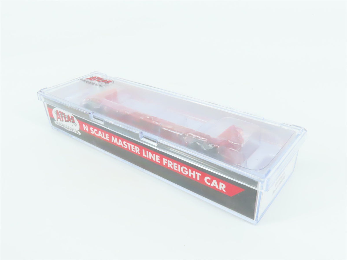 N Scale Atlas 50005793 CB&amp;Q Burlington 48&#39; Bulkhead Flat Car #95238