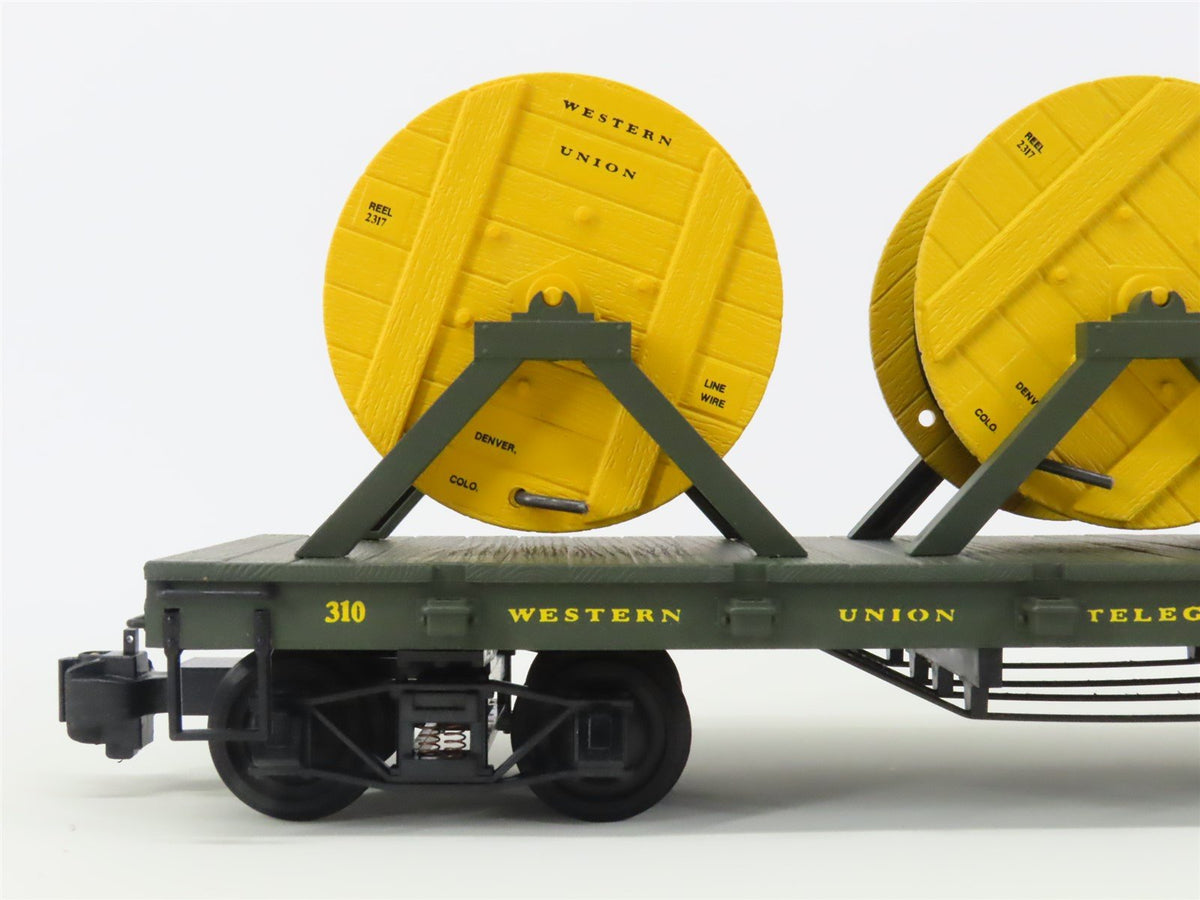 G Delton Locomotive Works Western Union Telegraph Flat Car #310 w/ Cable Reels