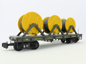 G Delton Locomotive Works Western Union Telegraph Flat Car #310 w/ Cable Reels