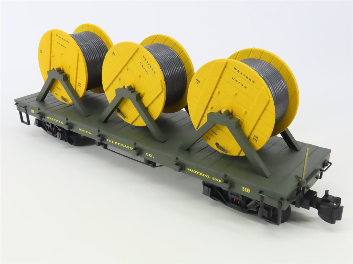 G Delton Locomotive Works Western Union Telegraph Flat Car #310 w/ Cable Reels