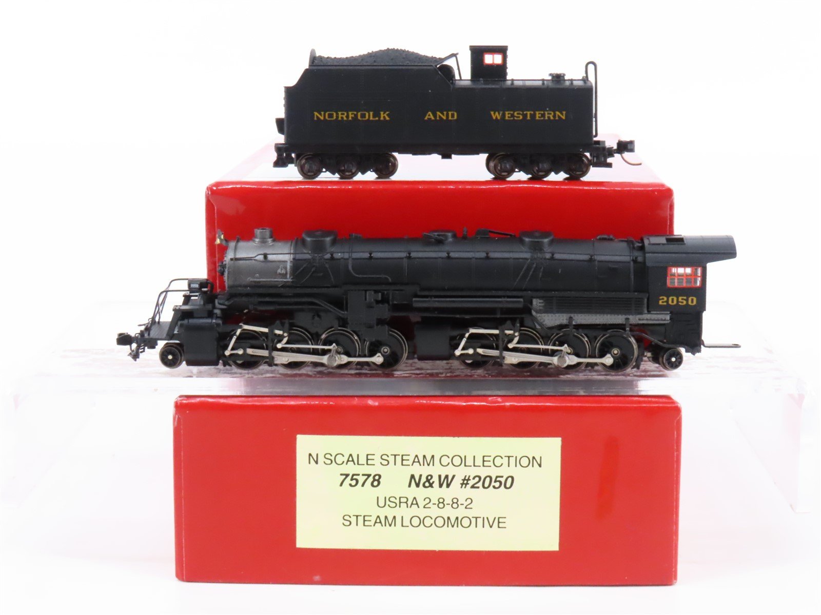 N Scale Proto 2000 Heritage 7578 N&W Norfolk & Western USRA 2-8-8-2 Steam #2050