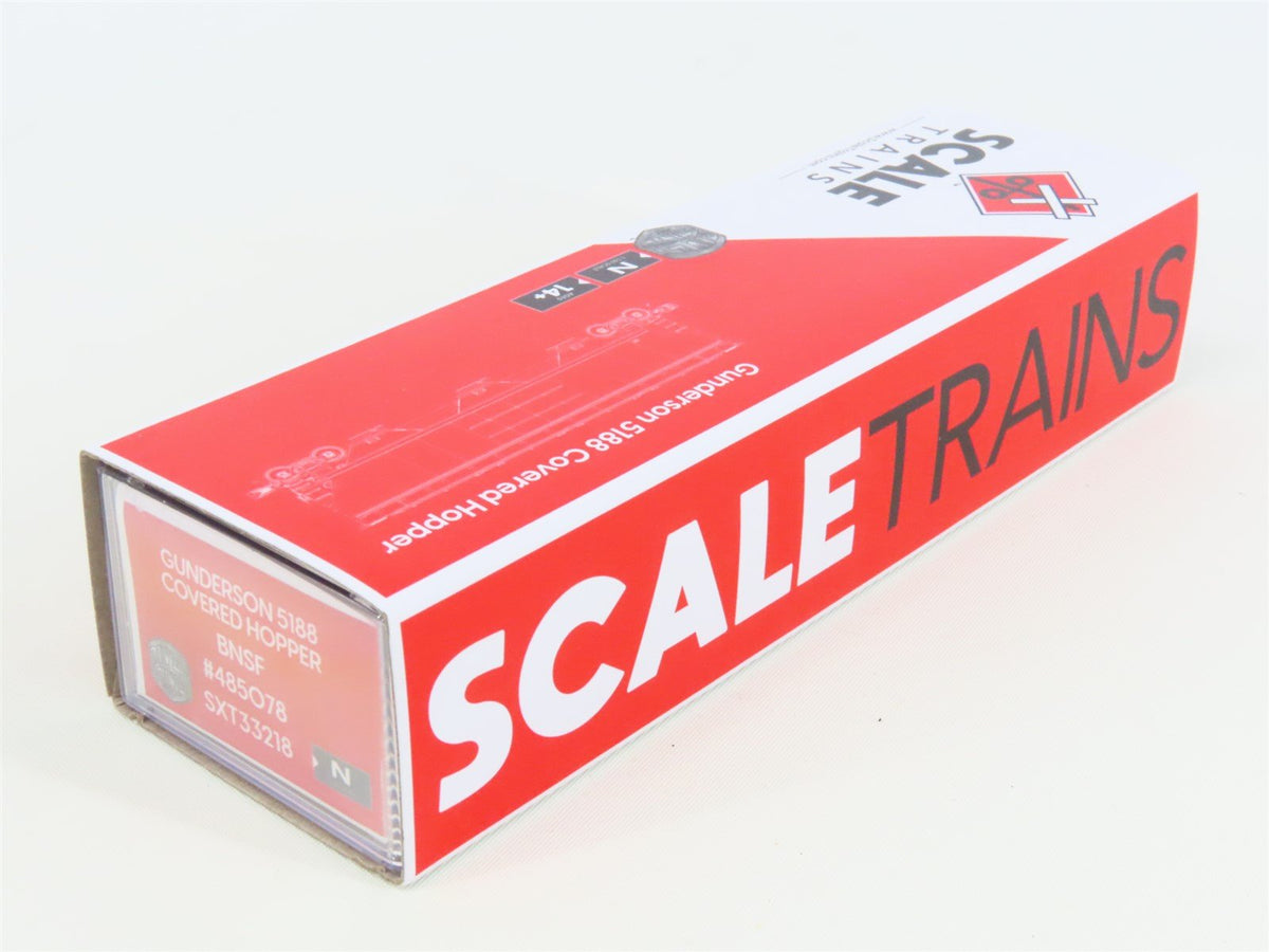 N Scaletrains SXT33218 BNSF Railway Gunderson 5188 3-Bay Hopper Car #485078