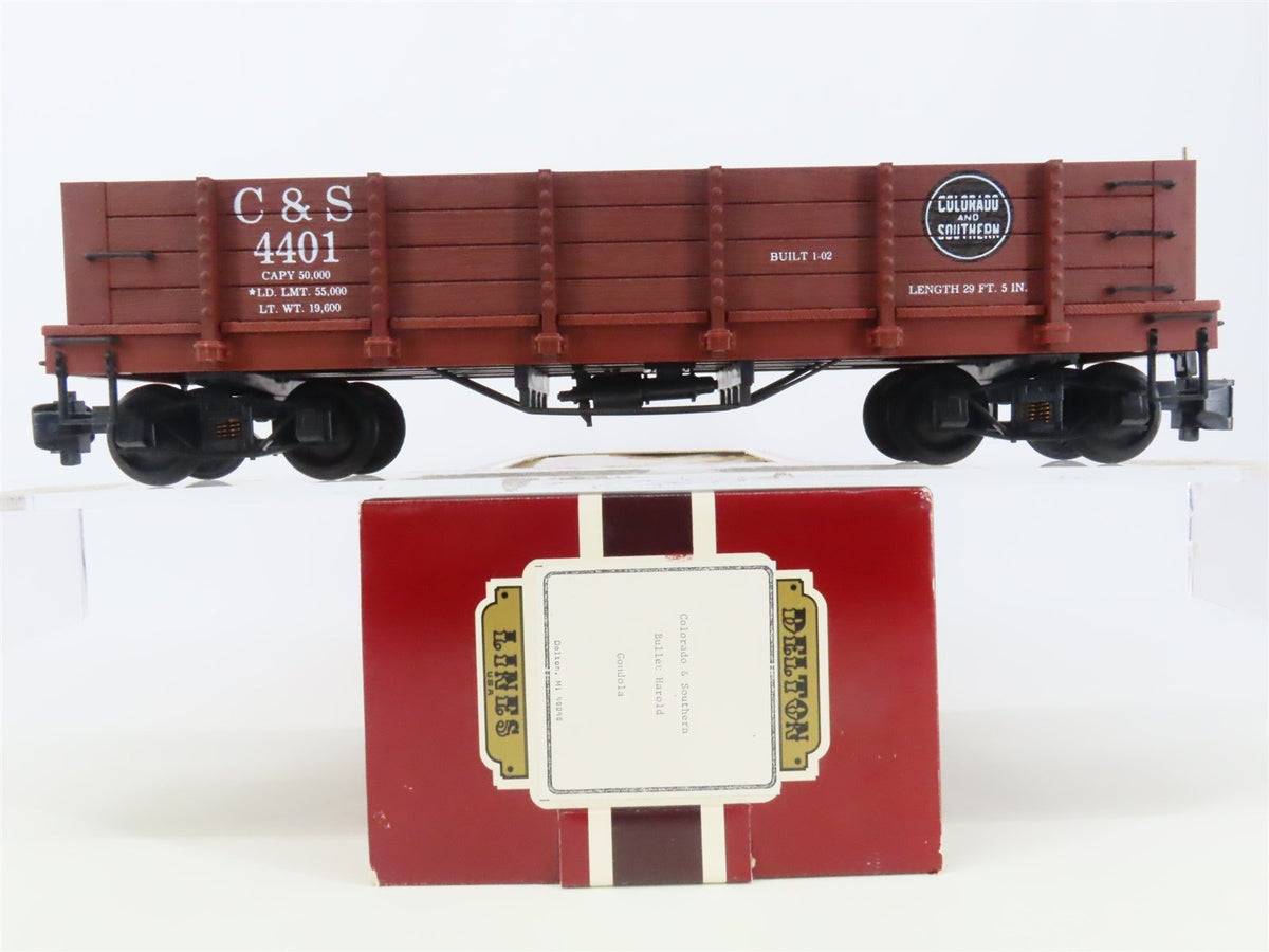 G Scale Delton Locomotive Works C&amp;S Colorado &amp; Southern Railroad Gondola #4401