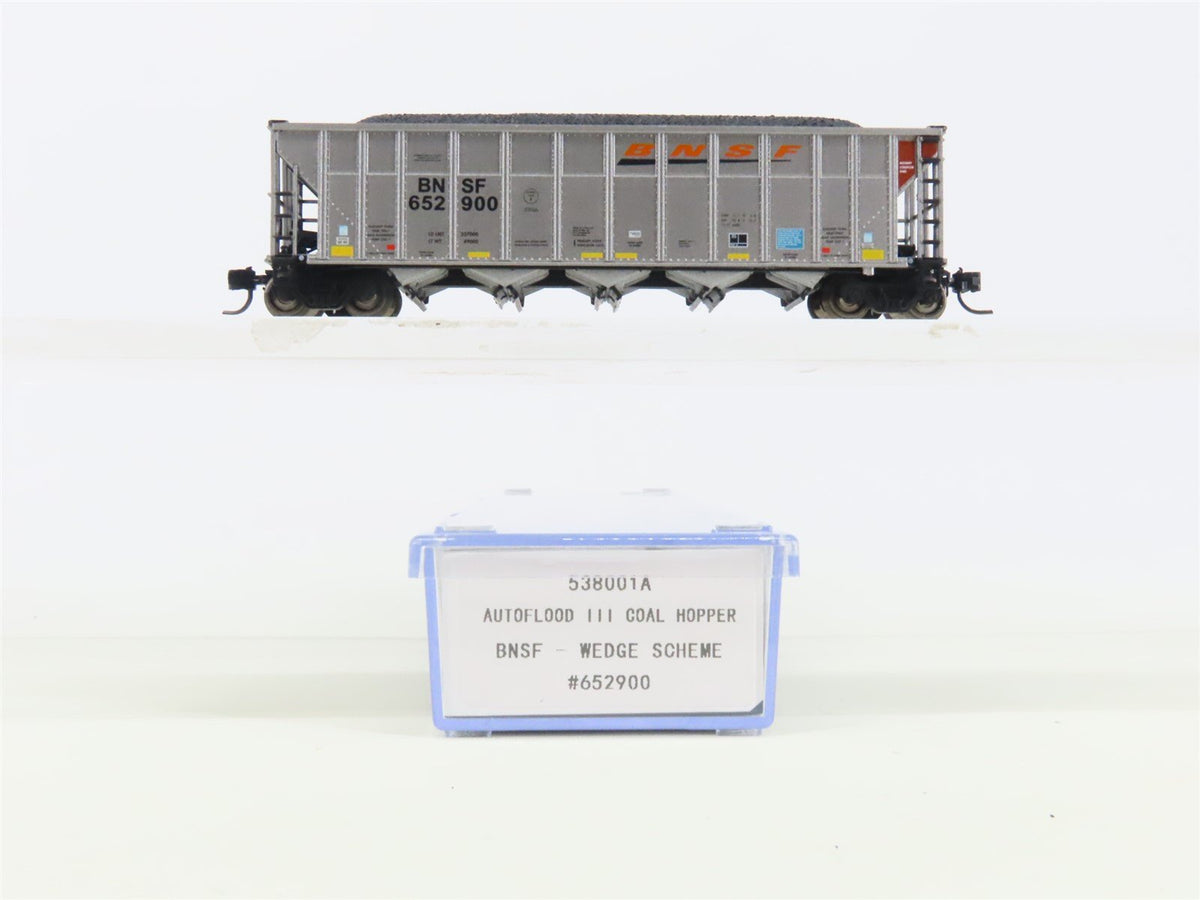 N Rapido 538001A BNSF Railway Autoflood 5-Bay Hopper Car #652900 w/Coal Load