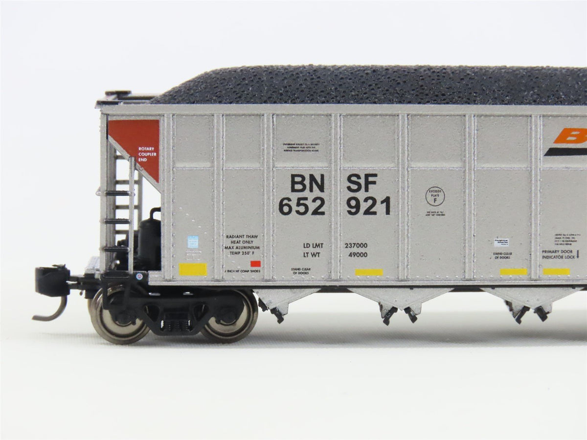 N Rapido 538001A BNSF Railway Autoflood 5-Bay Hopper Car #652921 w/Coal Load