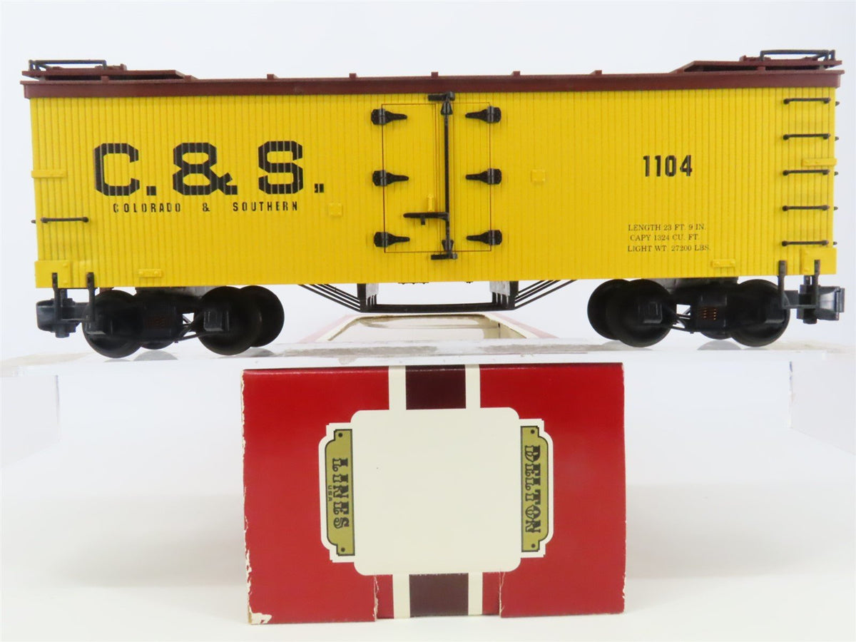 G Scale Delton Locomotive Works C&amp;S Colorado &amp; Southern Railroad Reefer #1104
