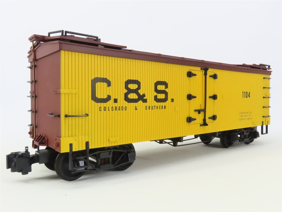 G Scale Delton Locomotive Works C&amp;S Colorado &amp; Southern Railroad Reefer #1104