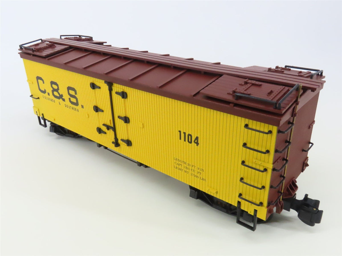 G Scale Delton Locomotive Works C&amp;S Colorado &amp; Southern Railroad Reefer #1104