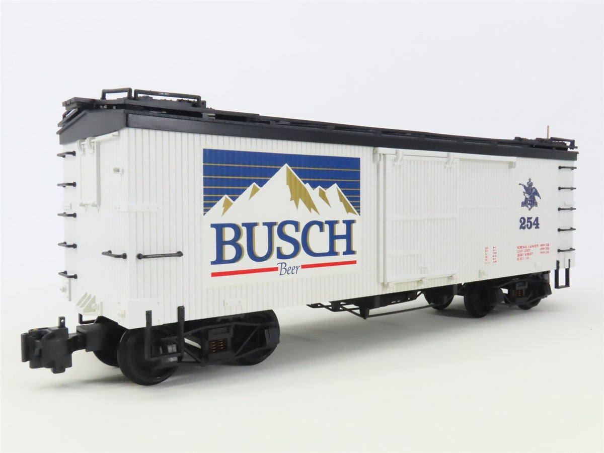 G Scale Delton Locomotive Works 4255A4 Busch Beer Single Door Box Car #254