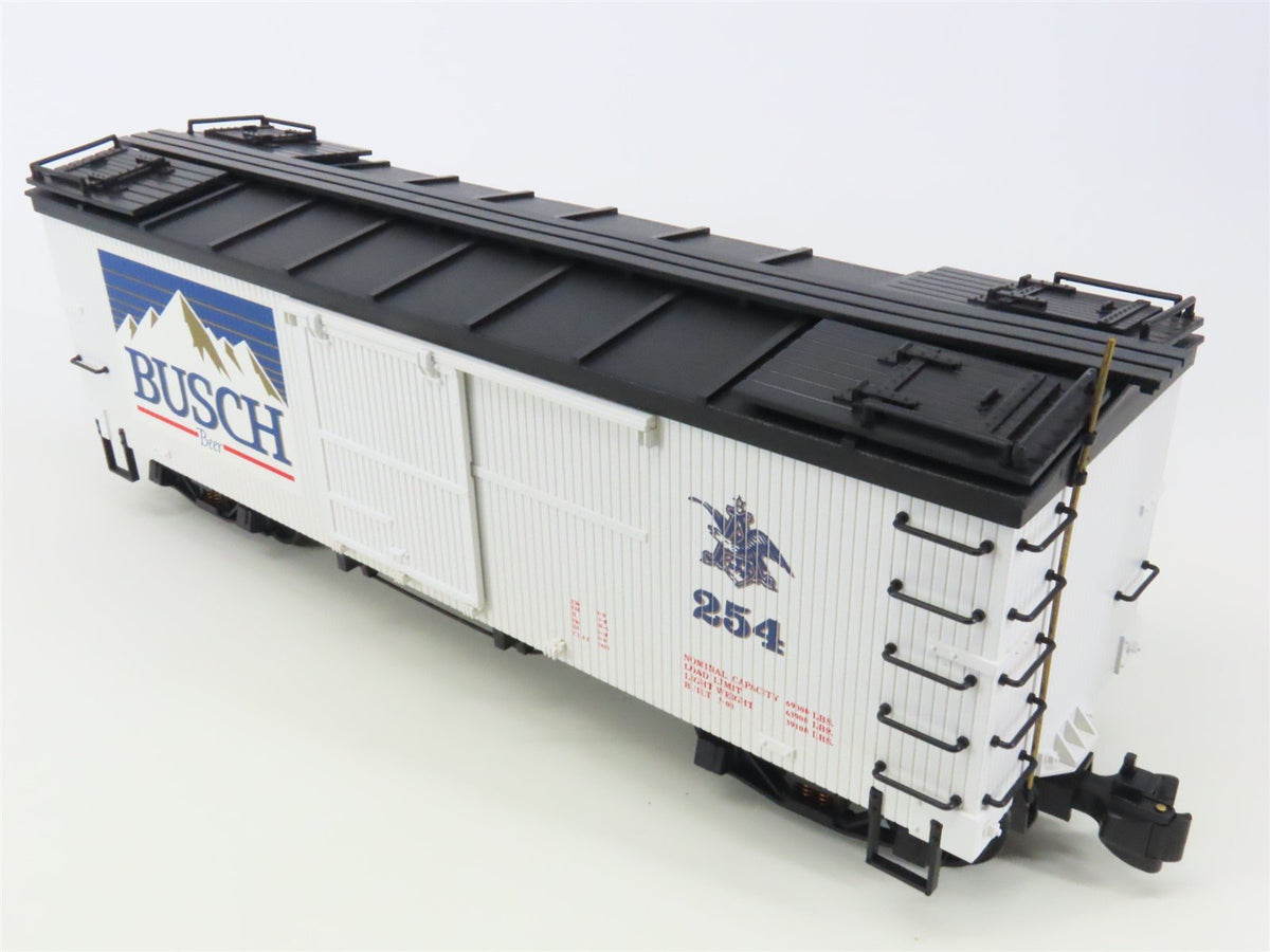 G Scale Delton Locomotive Works 4255A4 Busch Beer Single Door Box Car #254