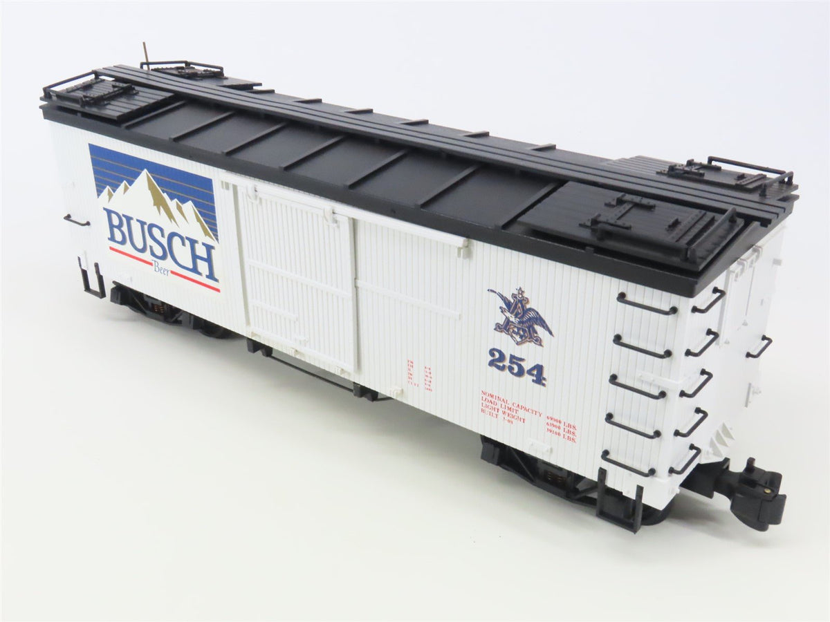 G Scale Delton Locomotive Works 4255A4 Busch Beer Single Door Box Car #254