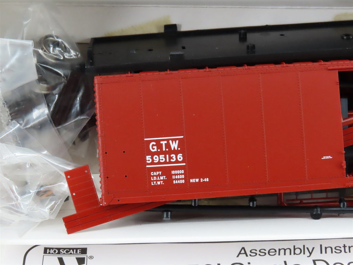 HO Scale PROTO 2000 Kit #21786 GTW Grand Trunk Western 50&#39; Box Car #595136