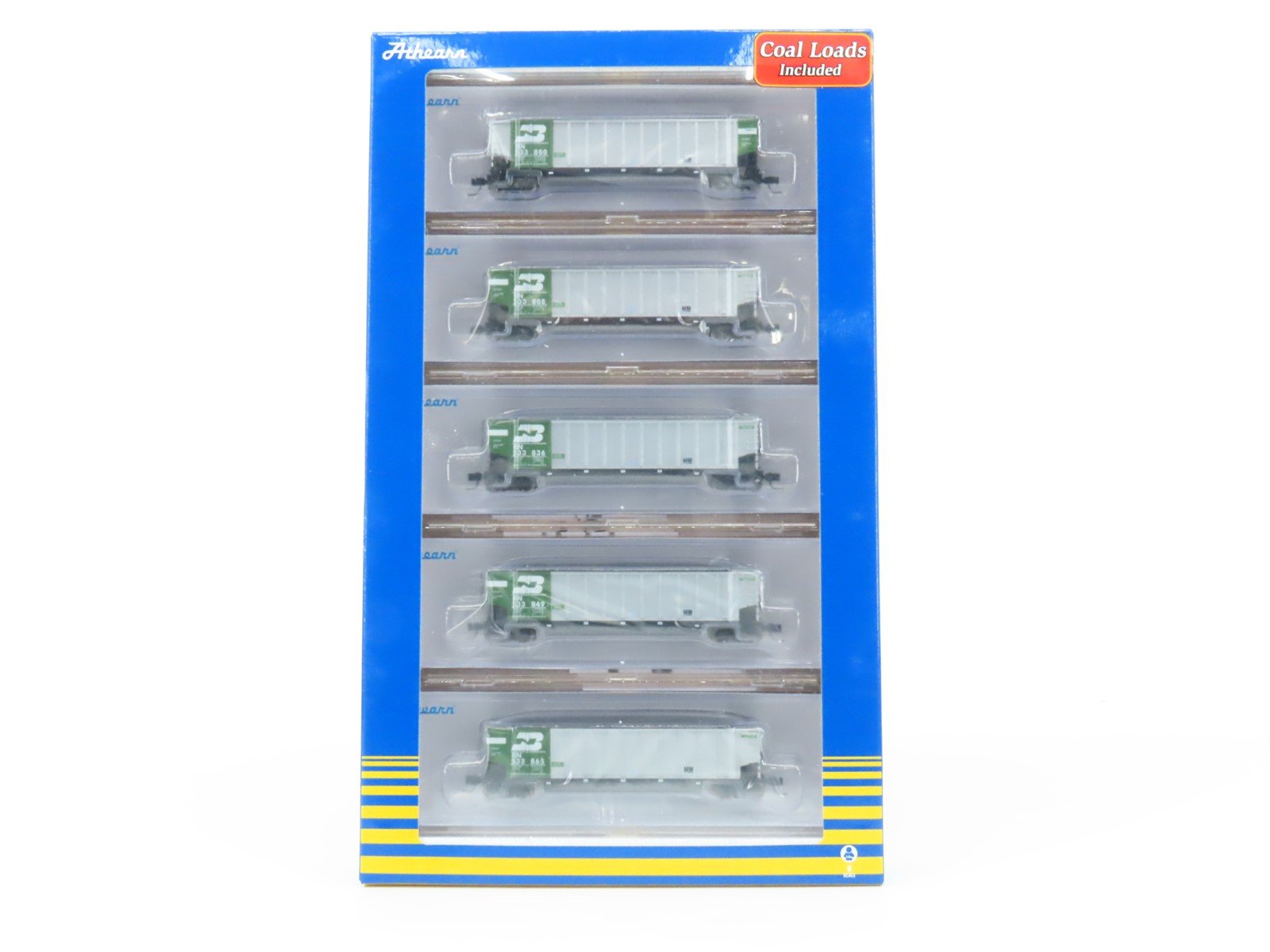 N Athearn ATH25058 BN Burlington Bethgon Coalporter w/ load 5 Car Set SEALED