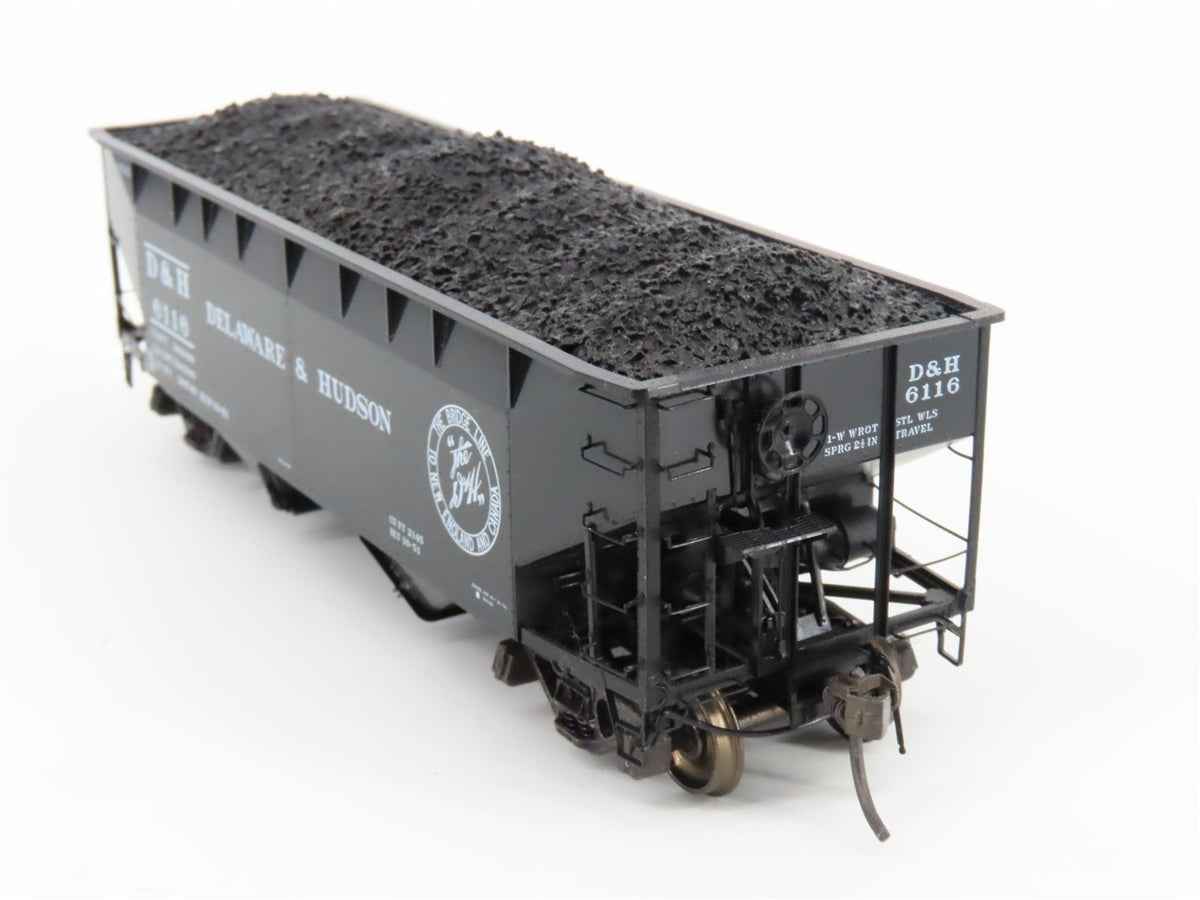 HO Scale Kadee 7014 D&amp;H Delaware &amp; Hudson Railroad 2-Bay Open Hopper #6116