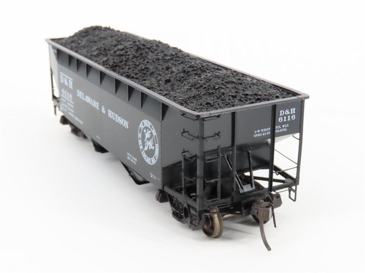 HO Scale Kadee 7014 D&amp;H Delaware &amp; Hudson Railroad 2-Bay Open Hopper #6116