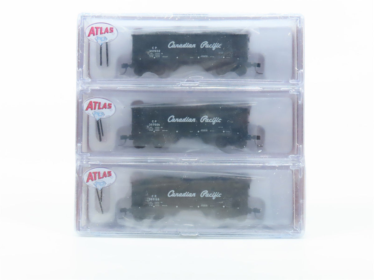 N Atlas 50006124 CP Canadian Pacific 2 Bay Offset Hopper w/load 3 Car Set SEALED