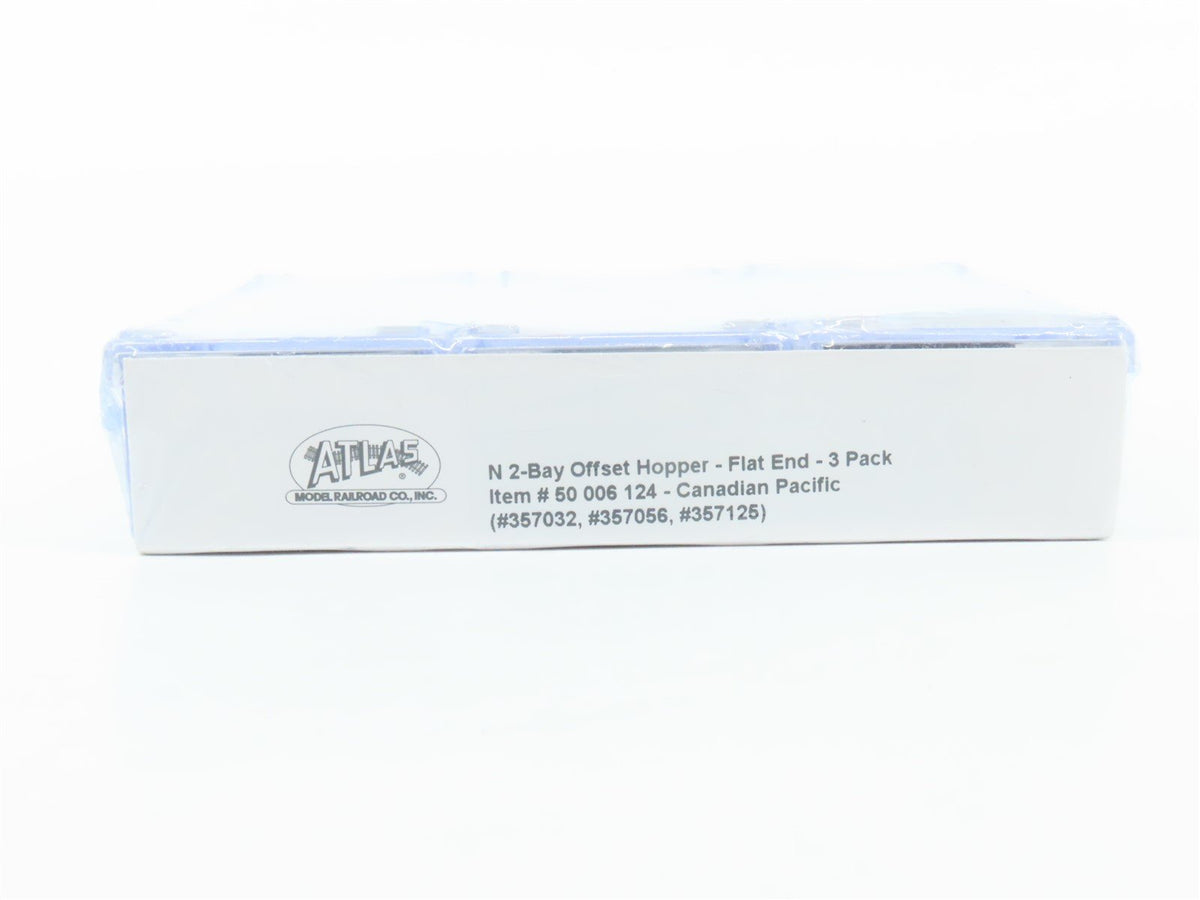 N Atlas 50006124 CP Canadian Pacific 2 Bay Offset Hopper w/load 3 Car Set SEALED
