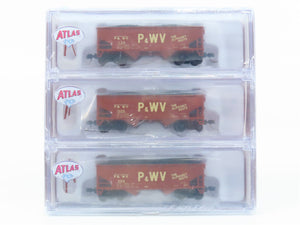 N Atlas 50006145 P&WV The Alphabet Route 2 Bay Hopper w/load 3 Car Set SEALED