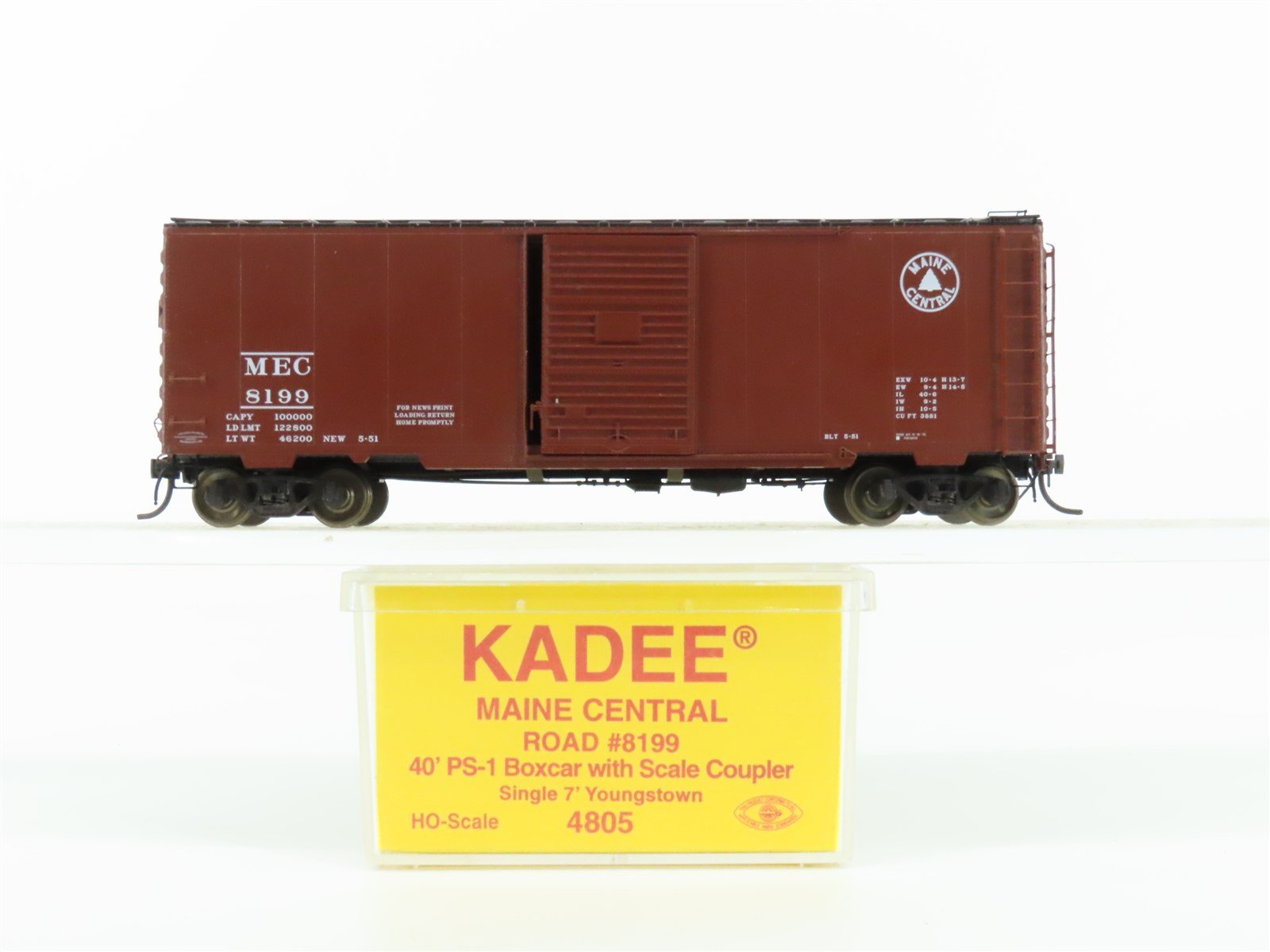 HO Scale Kadee 4805 MEC Maine Central 40' Boxcar #8199