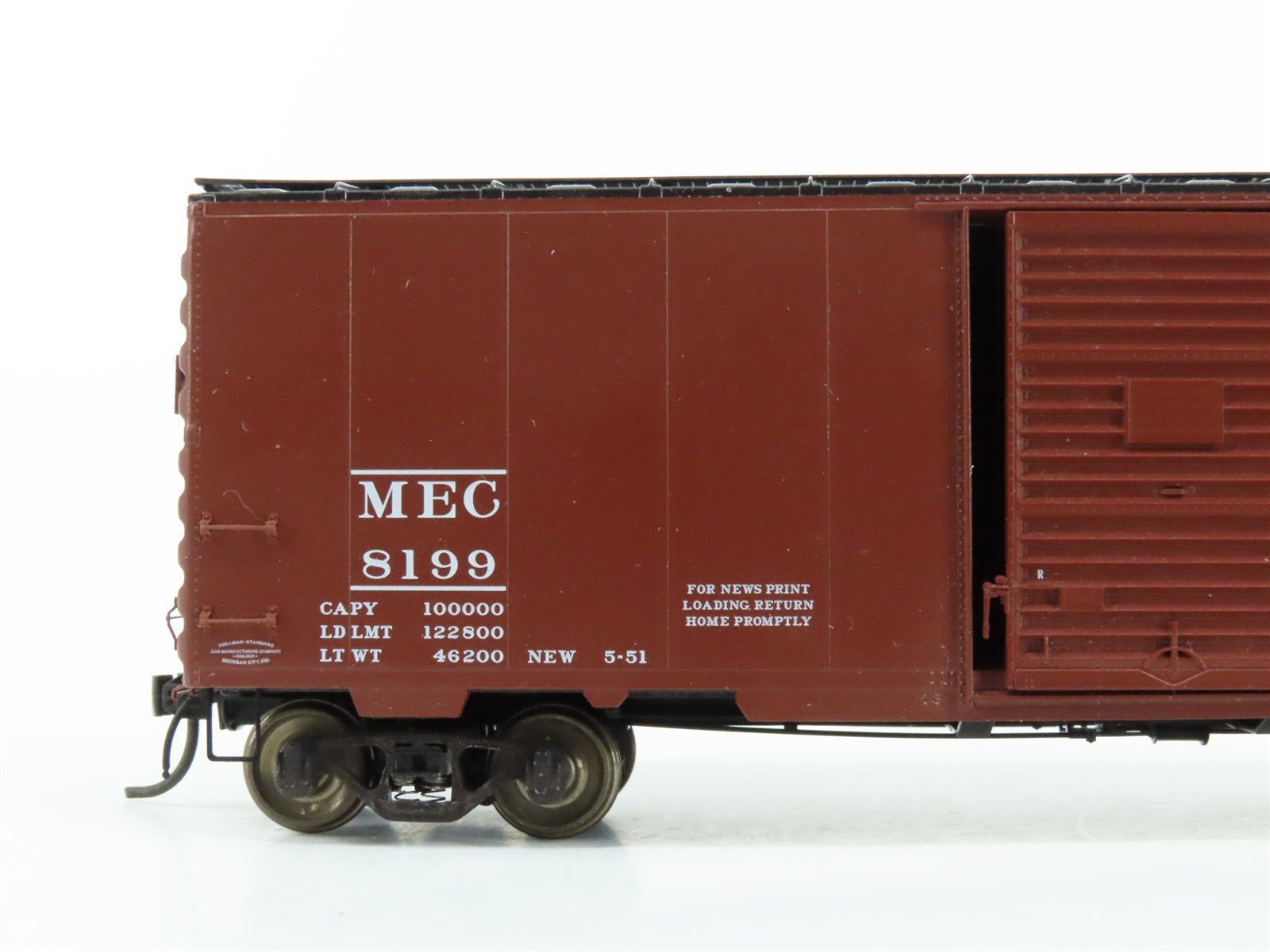 HO Scale Kadee 4805 MEC Maine Central 40' Boxcar #8199