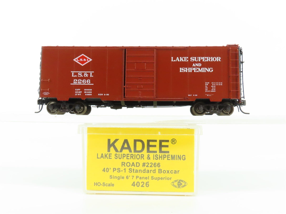 HO Scale Kadee 4026 LS&amp;I Lake Superior &amp; Ishpeming 40&#39; PS-1 Boxcar #2266