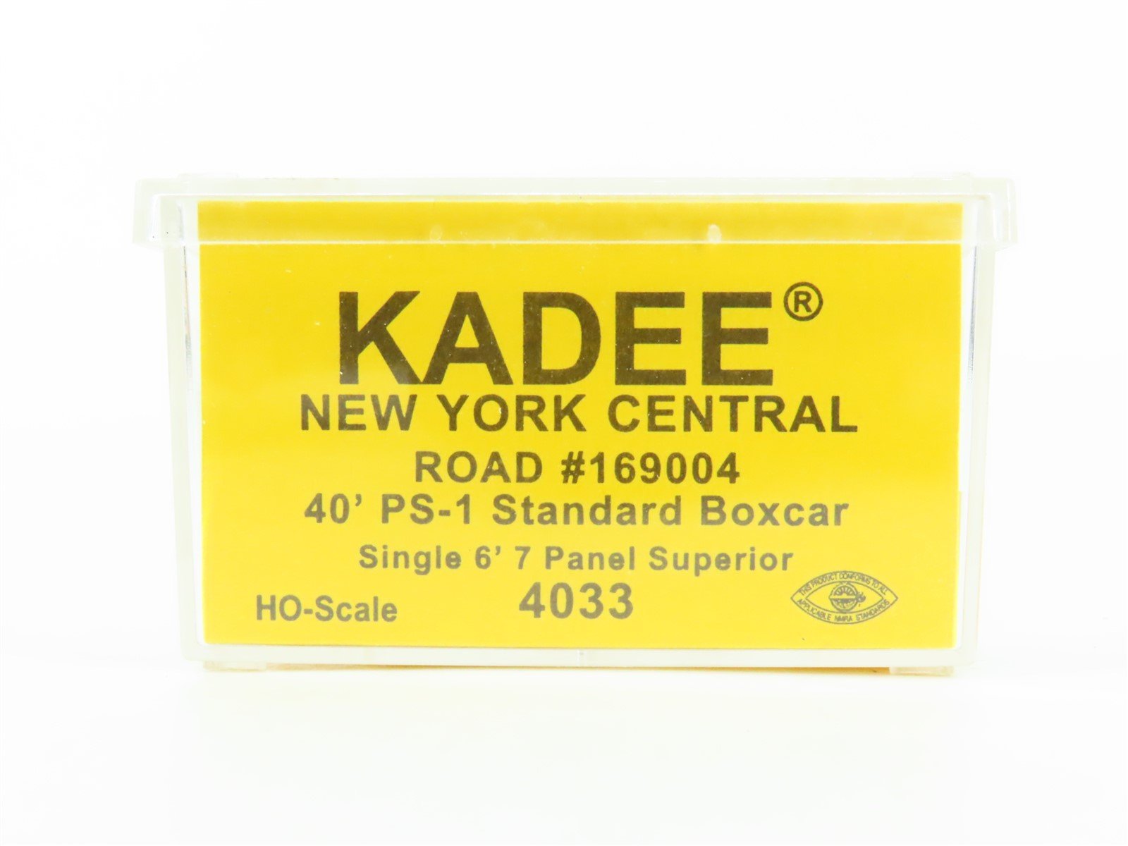 HO Scale Kadee 4033 NYC New York Central 40' PS-1 Standard Boxcar #169004