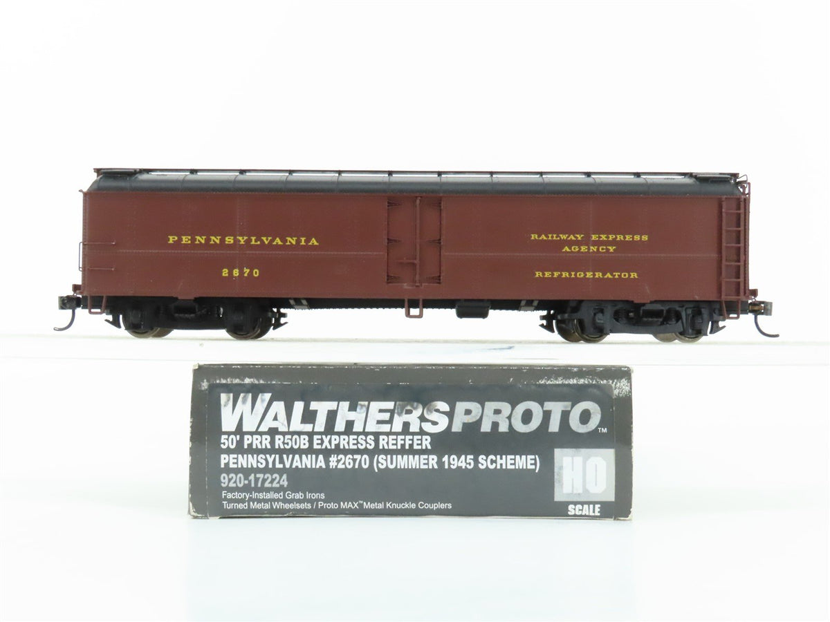 HO Scale Walthers Proto #92017224 PRR Pennsylvania 50&#39; Express Reefer #2670