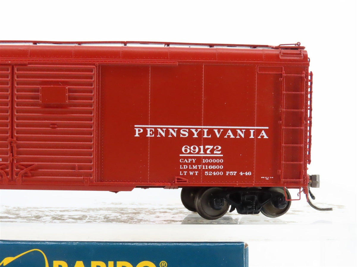 HO Scale Rapido 123008-2 PRR Pennsylvania Keystone Double Door Box Car #69172